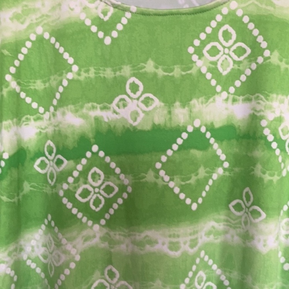 3/$45 Ruby rd top tie dye with floral print top w stretch boho casual 2X - Picture 8 of 13